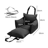 PaWz Dog Car Seat Booster Belt Black - Front View