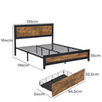 Levede Metal Bed Frame Double Mattress-2006733227032711170