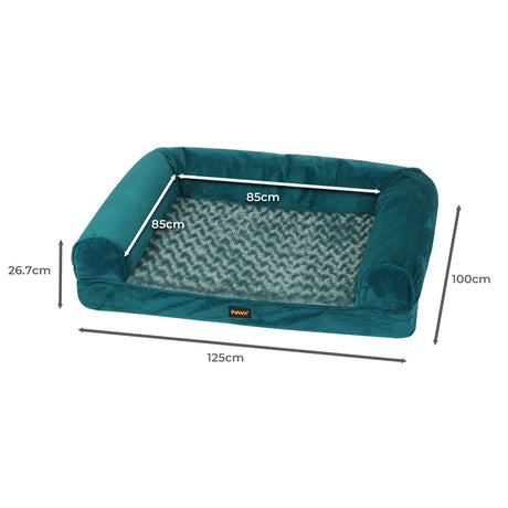 PaWz Pet Bed Sofa Dog Bedding Soft Warm XXL Blue XX-Large-2018816615600230402