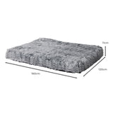 PaWz Replaceable Pet Bed Cover Plush XXL Charcoal XX-Large-2018816644599648258