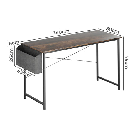 Levede Computer Desk Study Table Storage 140cm-2018816850523197442