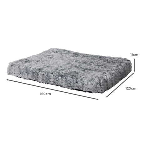 PaWz Replaceable Pet Bed Cover Plush XXL Charcoal XX-Large-1954802548951093250