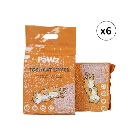 PaWz 2.5kg Tofu Cat Litter Clumping Peach-1954802567120818176