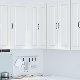 Wall Corner Cabinet PORTO High Gloss White 57 x 57 x 100 cm - Side View