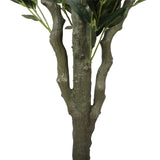 Artificial Bushy Olive Tree with Olives 180cm - Side View