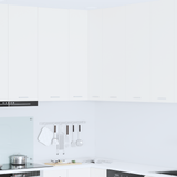 Hanging Cabinet White 57 x 57 x 100 cm Engineered Wood - Side View