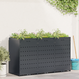 Wheelie Bin Storage for 3 Bins Anthracite 204 x 77,5 x 121,5 cm - Side View