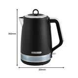 Morphy Richards 1.7L Illumination Jug Kettle - Black - Front View