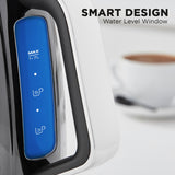 Morphy Richards 1.7L Illumination Jug Kettle - Black - Rear View