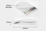 Digital Kitchen Scales 10kg / 1gm Electronic Food Scale - 45-Degree Angle