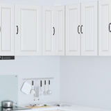 Wall Corner Cabinet PORTO White 57 x 57 x 80 cm Engineered Wood - Side View