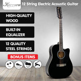 Karrera 12-String Acoustic Guitar with EQ - Black - Extra Image