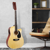 Karrera 12-String Acoustic Guitar with EQ - Natural - Extra Image