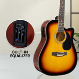 Karrera Acoustic Guitar 12-String with EQ - Sunburst - Extra Image