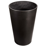 Dark Grey Round Planter 47cm - Front View