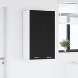 Hanging Cabinet Black Oak 60 x 31 x 100 cm Engineered Wood - Top-Down View
