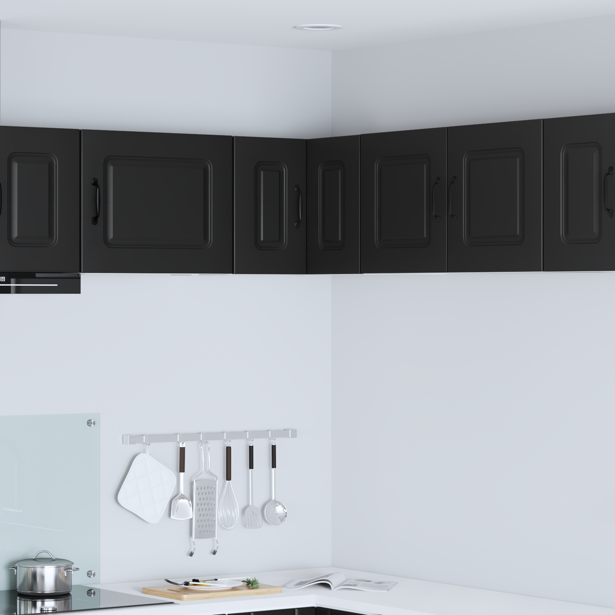 Dishwasher Panel Kalmar Black 57 x 57 x 40 cm Engineered Wood