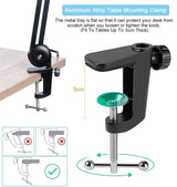 Heavy Duty Microphone Arm Microphone Stand Suspension Scissor Boom - 45-Degree Angle