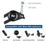 Heavy Duty Microphone Arm Microphone Stand Suspension Scissor Boom - Rear View