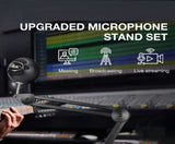 Heavy Duty Microphone Arm Microphone Stand Suspension Scissor Boom - Low Angle