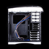 Huntkey MVP Pro  Gaming computer chassis - Blue (No PSU Included, NO FAN Included) - 45-Degree Angle