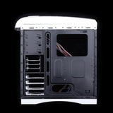 Huntkey MVP Pro  Gaming computer chassis - Blue (No PSU Included, NO FAN Included) - Rear View