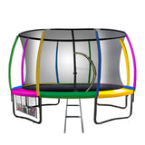 Kahuna Rainbow 12 ft Trampoline - Front View