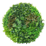 Artificial Green Wall Disk Art 150cm - Dense Green Sensation - Black Frame - Front View