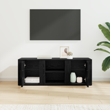 TV Cabinet Black Oak 100 x 31,5 x 35 cm Engineered Wood - Top-Down View