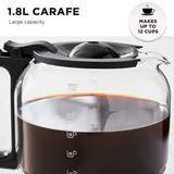 Morphy Richards Verve Filtered Coffee Maker - Black - Front View