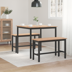 Dining Table Natural 80 x 80 x 75 cm Solid Pine Wood