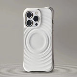 Water Ripple Liquid Silicone For Magsafe Wireless Charge Magnetic Case For iPhone 15 16 14 13 11 12 Pro Max Soft Shockproof Case - Front View