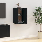 Wall Mounted TV Cabinet Black 40x34.5x60 cm - Side View