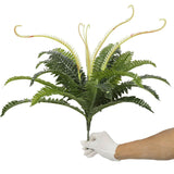 Artificial Dark Green Boston Fern 60cm - Front View