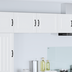 Wall Cabinet PORTO 2 pcs White Engineered Wood