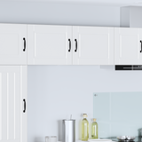 Wall Cabinet PORTO 2 pcs White 50 x 31 x 40 cm Engineered Wood - Side View