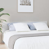 Bed Headboard White 200 cm Engineered Wood - Front View