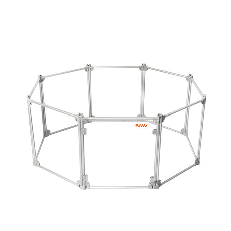 Pawz Pet Playpen Transparent Acrylic Clear Folding Dog Fence Kennel 8 Panel-2018816934879039488