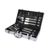 Moyasu 18Pcs BBQ Tool Set Stainless - Close-Up Angle