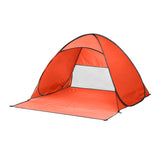 Mountview Pop Up Beach Tent Caming Portable Orange - Low Angle