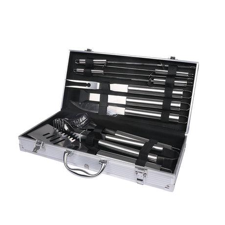 Moyasu 10Pcs BBQ Tool Set Stainless-2006733309522087936