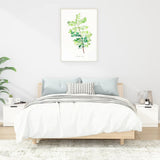 Bedside Cabinets 2 pcs White 40x39x40 cm - Front View