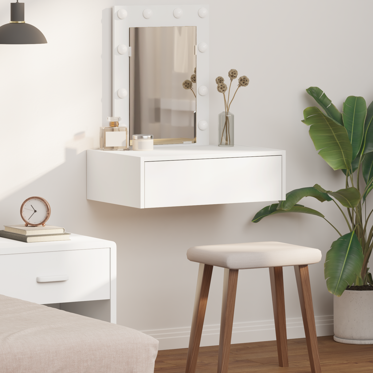 Dressing Table White 60 x 40 x 70 cm Engineered Wood