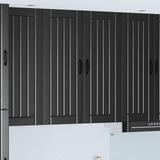 Wall Cabinet LUCCA Black 80 x 31 x 100 cm Engineered Wood