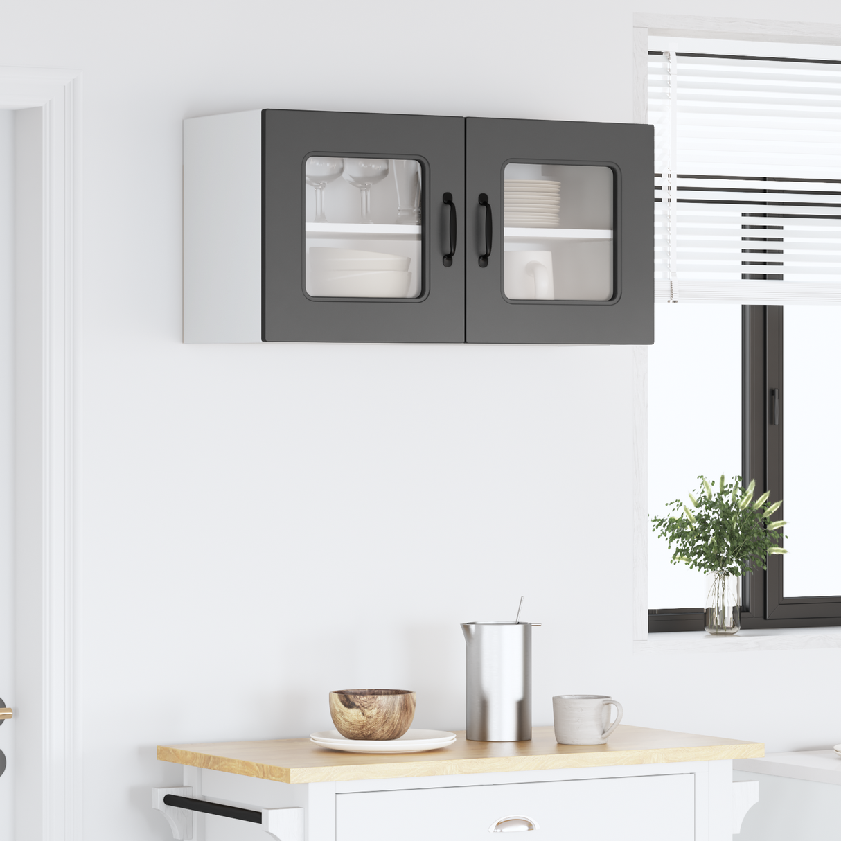 Dishwasher Panel Kalmar Black 80 x 31 x 40 cm Engineered Wood