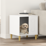 Dog House White 44 x 42 x 49 cm Engineered Wood - Side View