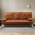 Levede Sofa Bed Adjustable Recliner Brown-2006733286713462790