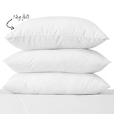 Royal Comfort - Goose Pillow Twin Pack - 1000GSM - Front View