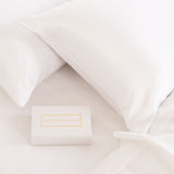 MULBERRY SILK PILLOW CASE TWIN PACK - SIZE: 51X76CM - WHITE - Side View