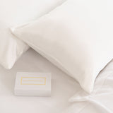 MULBERRY SILK PILLOW CASE TWIN PACK - SIZE: 51X76CM - IVORY - Side View